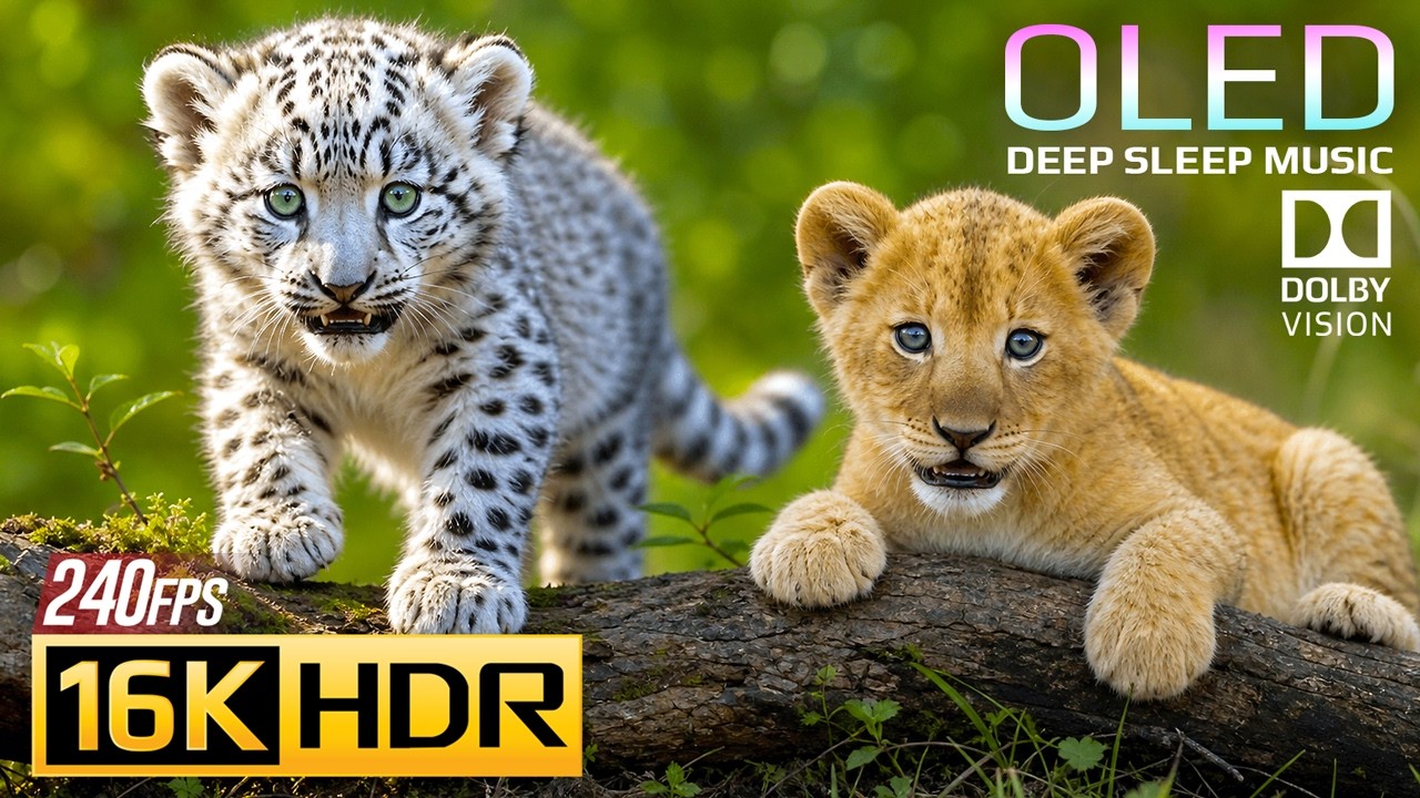 Unbelievable Baby Animals & Nature Video | 16K Dolby Vision OLED HDR Test (8K/4K Video TV)