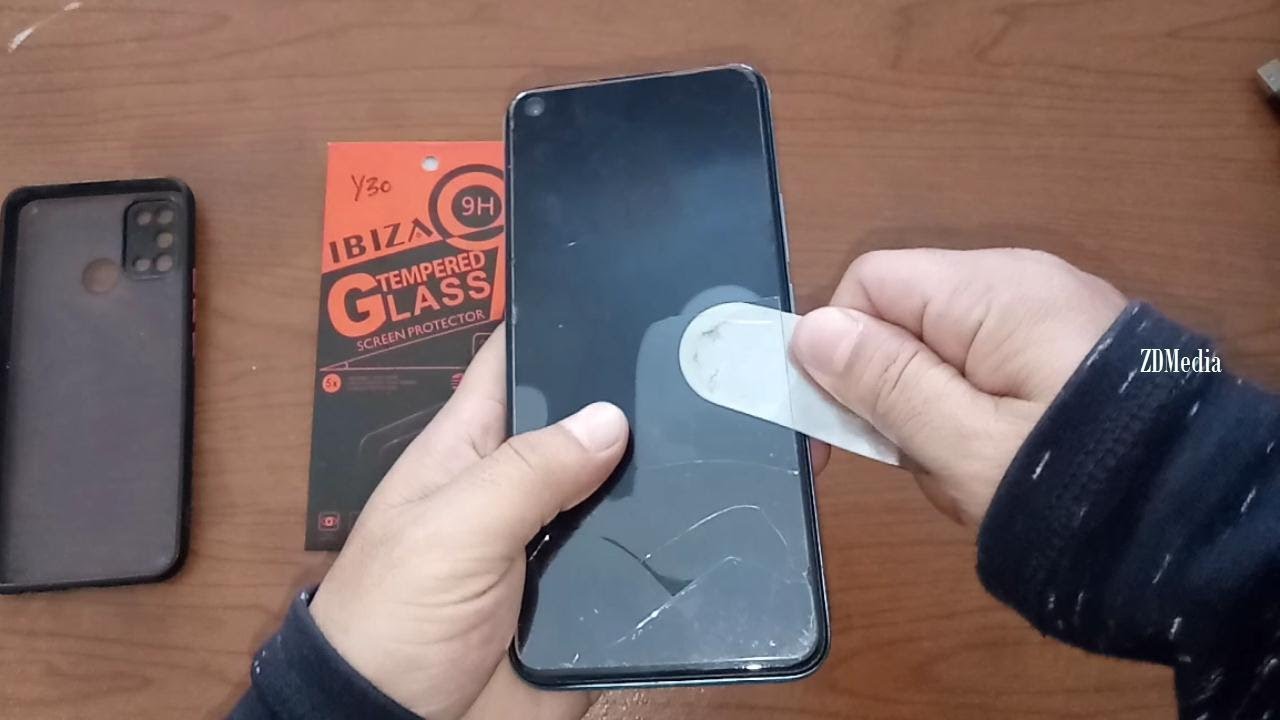 Realme 7i Blue How To Install Tempered Glass Shirld Blue Scrend