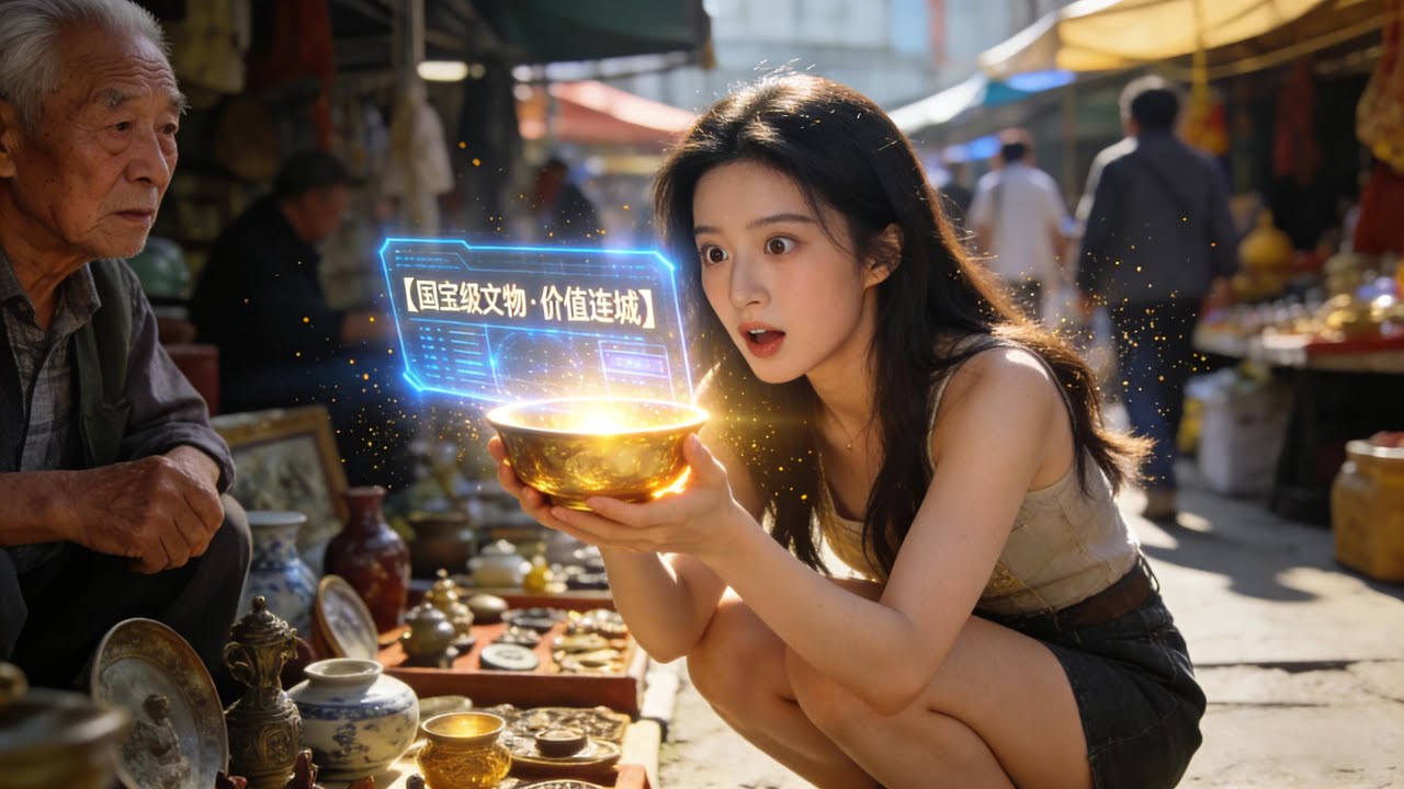 🔔首發新劇🔥  她隨口許願要系統，竟真能看到未來！👀從地攤撿漏到身家暴漲💰🔥