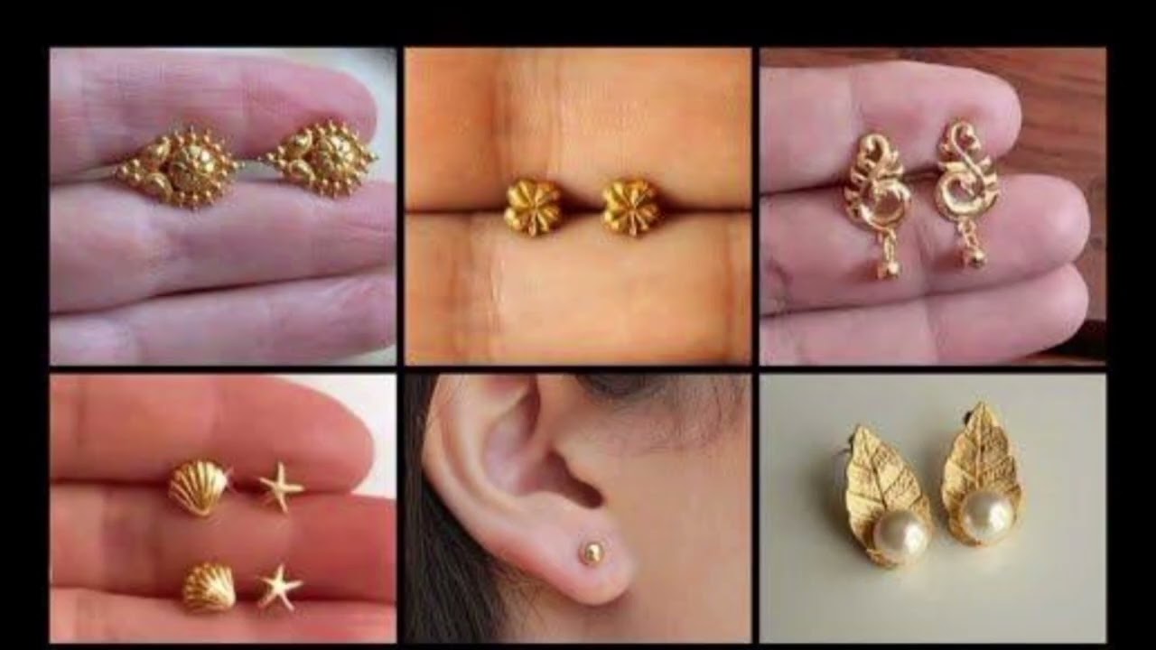 Gold tops earing for daily use #fashionndesigns #goldjewellery #jewelry #fashion ❤️❤️❤️