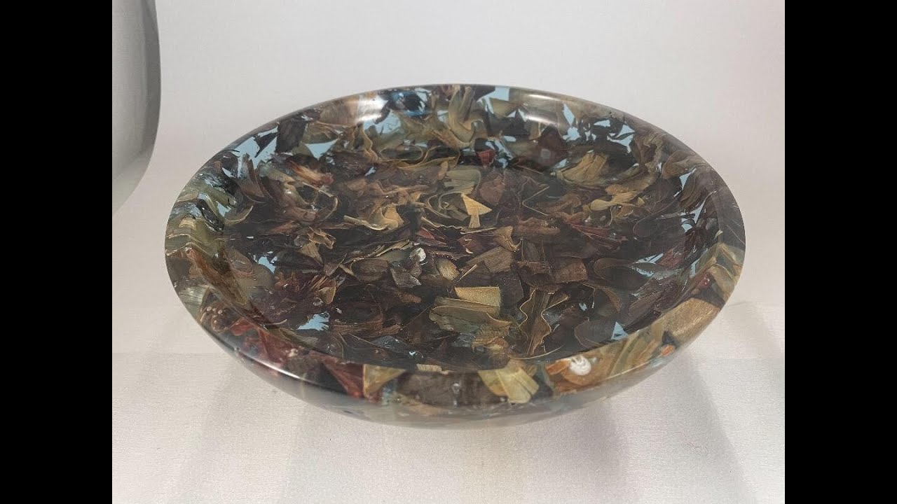 Wood shavings bowl