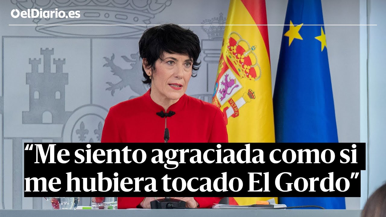 ELMA SAIZ, se estrena como PORTAVOZ DEL GOBIERNO: &ldquo;Me siento como si me hubiera tocado El Gordo&rdquo;