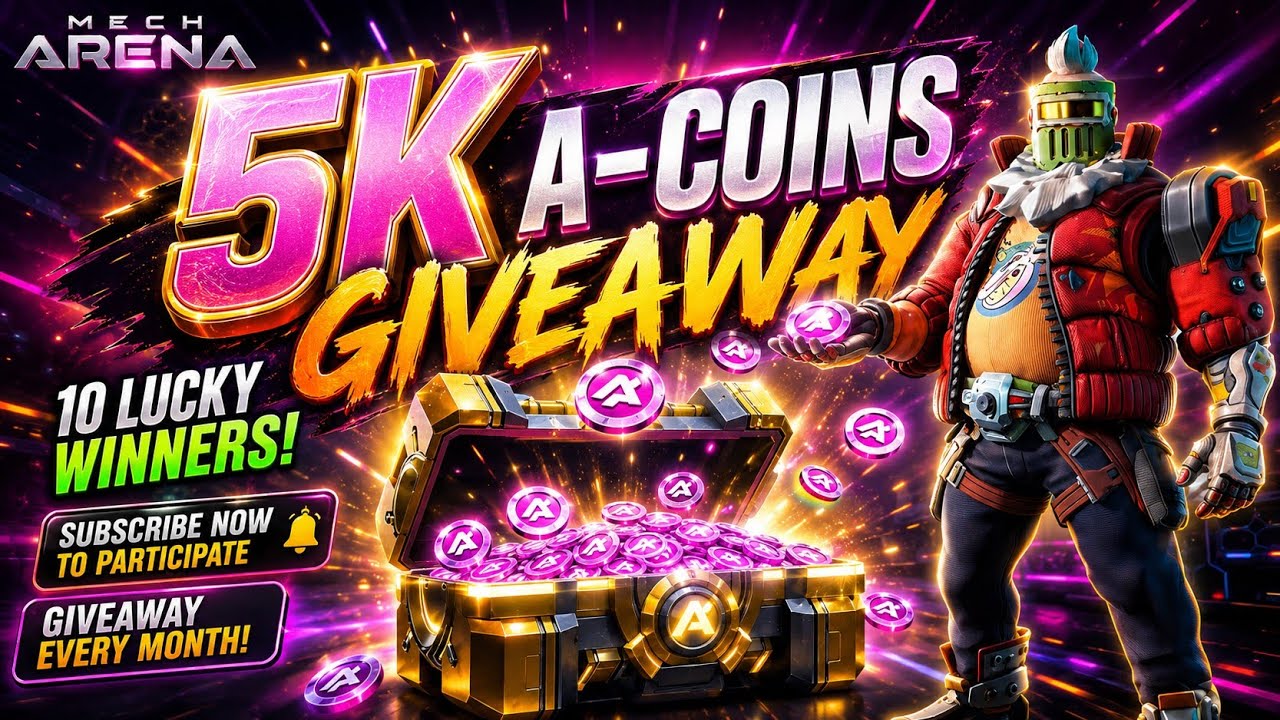 FREE 5,000 A-Coins Giveaway 🎁| FREE A-COINS FOR EVERYONE ✨ | Mech Arena