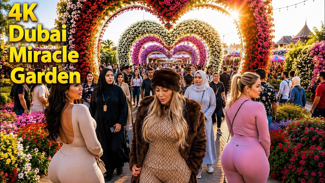 Dubai Miracle Garden: Millions of Flowers!🌸 Walking Tour | January 2026 | 4K HDR 