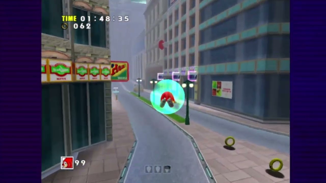 SADX - Speed Highway - Knuckles - 7480 Score