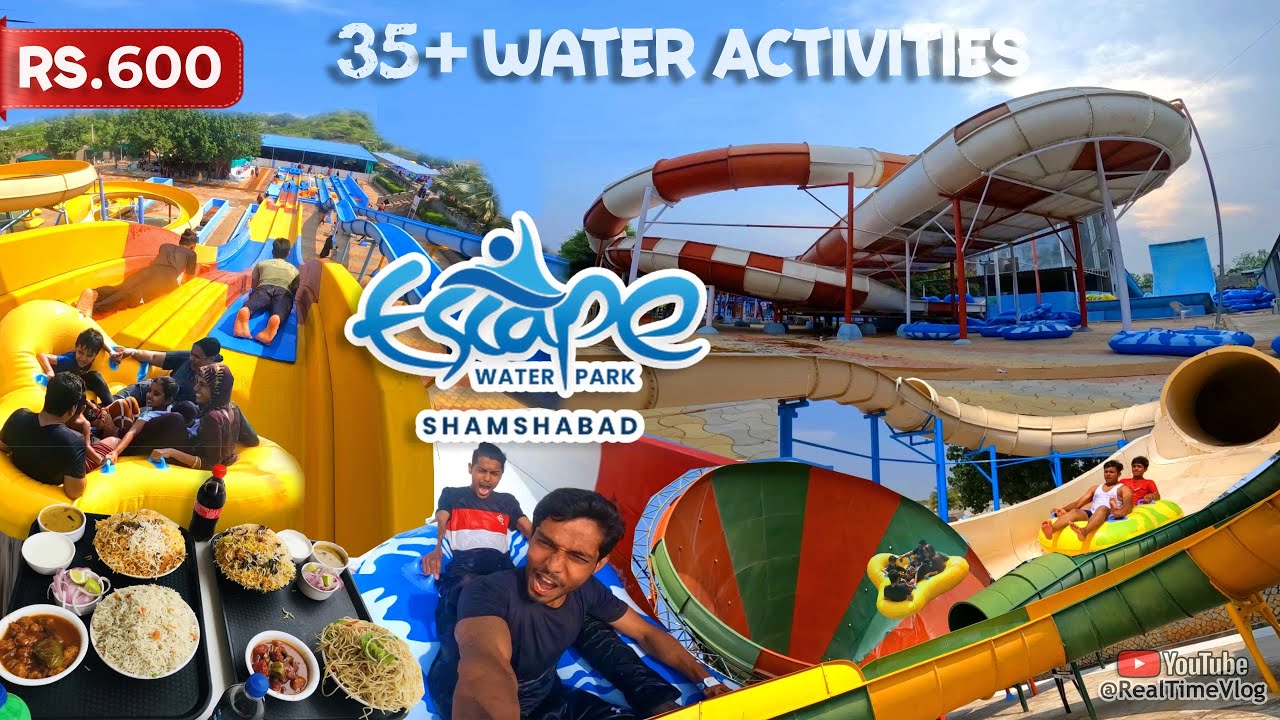 Escape Water Park HYDERABAD - All Rides/Slides | Ticket Price/Food - A To Z Information