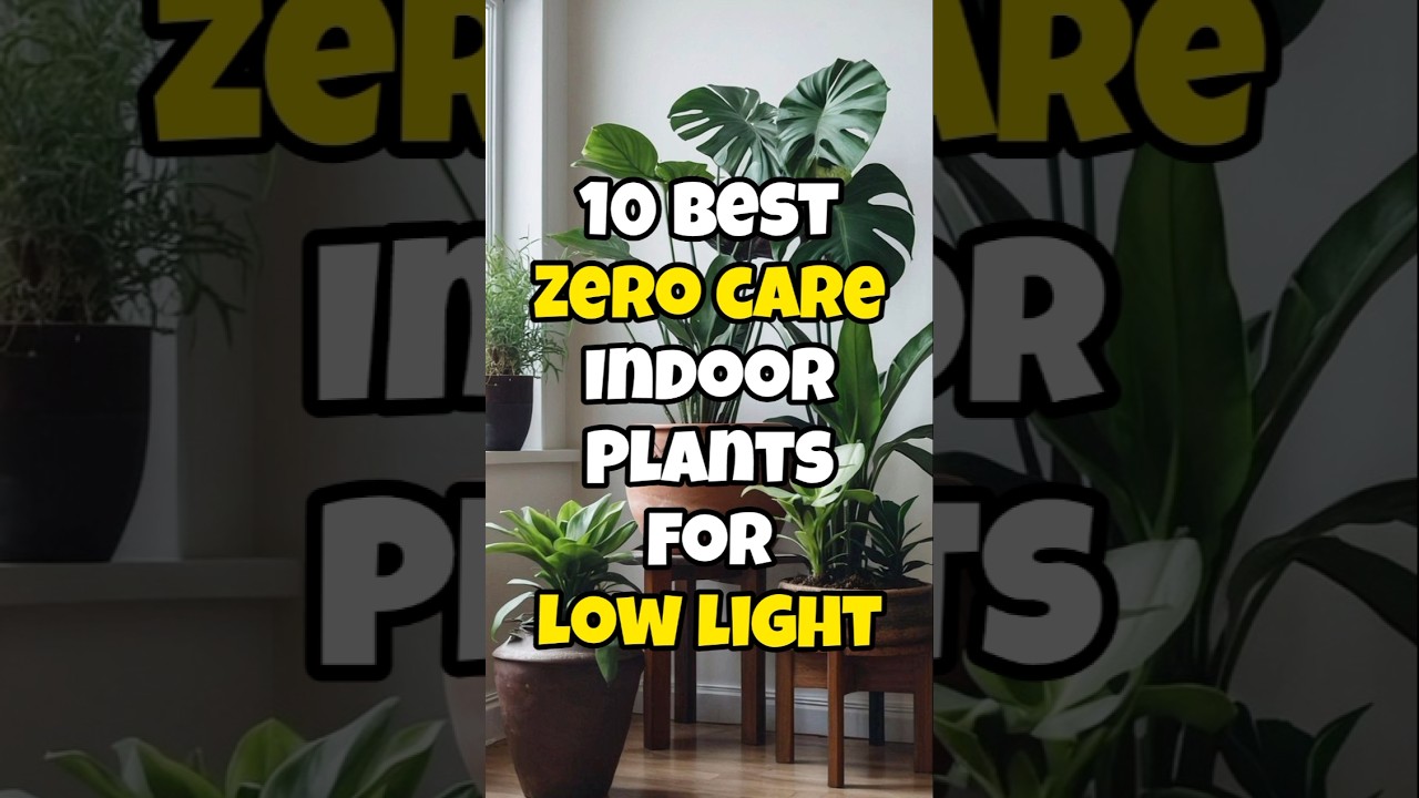 Best low light houseplant to grow without care / Zero care indoor plants for low light #short