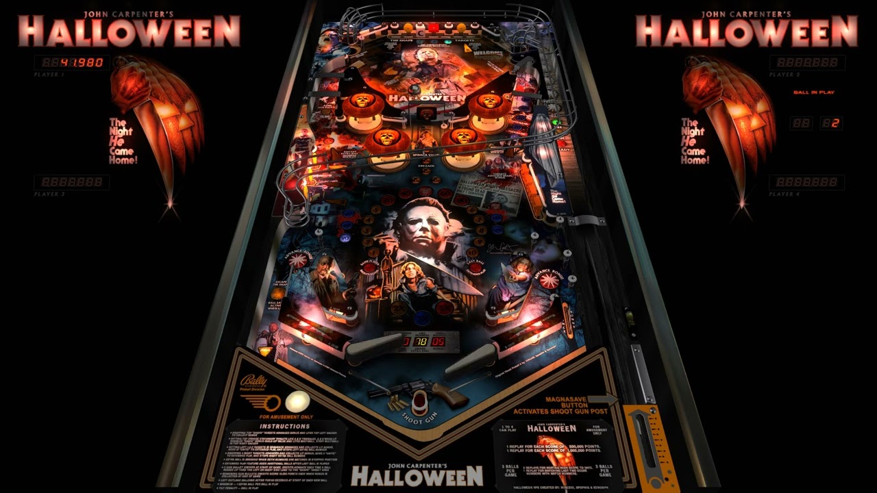 Halloween 1978-1981 (Original) Pinball VPX