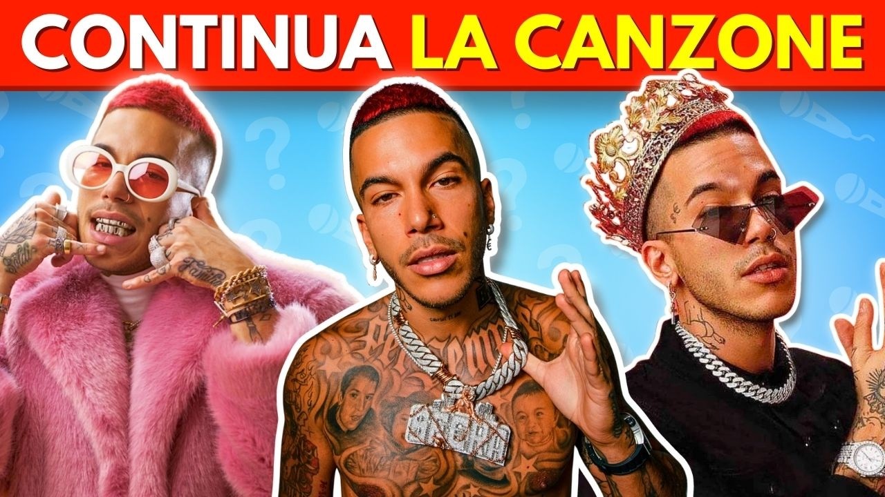 QUIZ - CONTINUA LA CANZONE DI SFERA EBBASTA  [50 CANZONI] 🎤 🎵 Finish The Lyrics