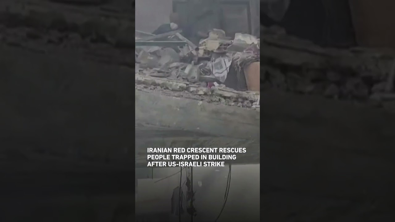 Iranian Red Crescent rescues people trapped in building after US-Israeli strikes
