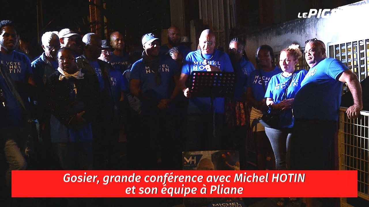 Gosier, grande conférence avec Michel HOTIN et son équipe à Pliane