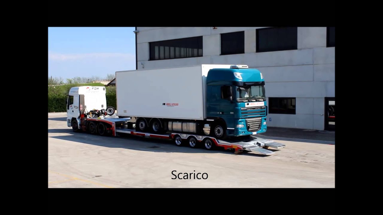 Trasporto motrice frigo con semirimorchio allungabile FGM 32