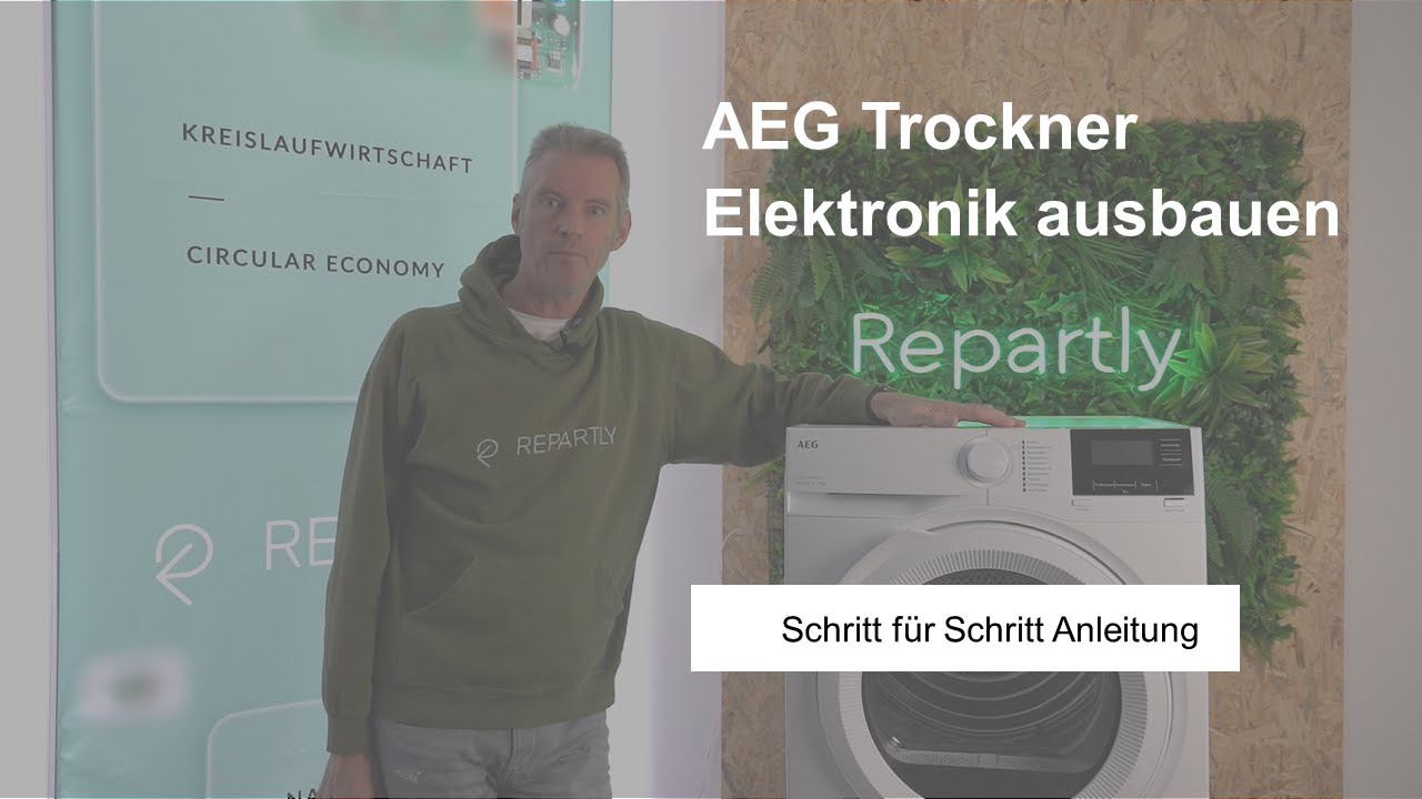 AEG Trockner - Elektronik ausbauen