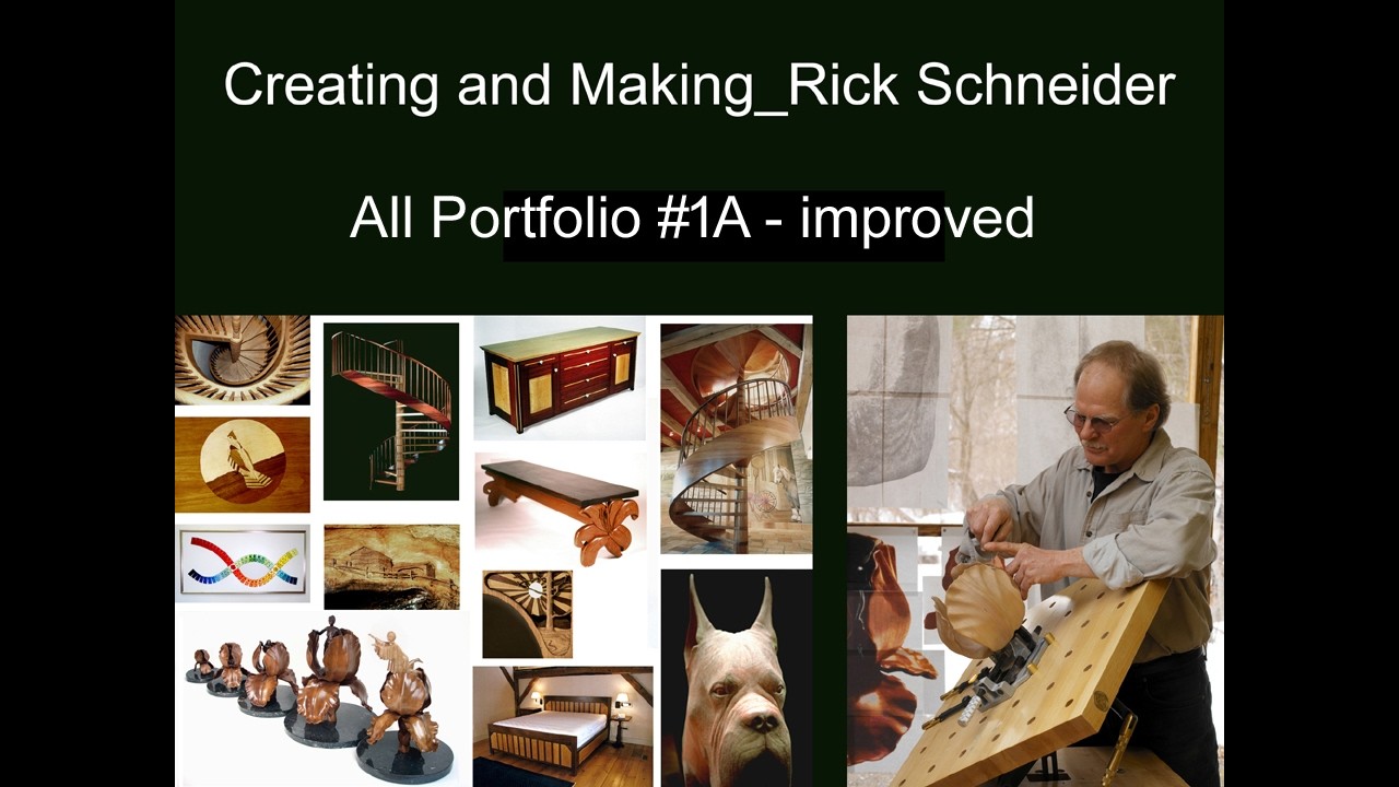 Creating and Making Rick Schneider All portfolio #1A - improved chronological with AV and TV clips