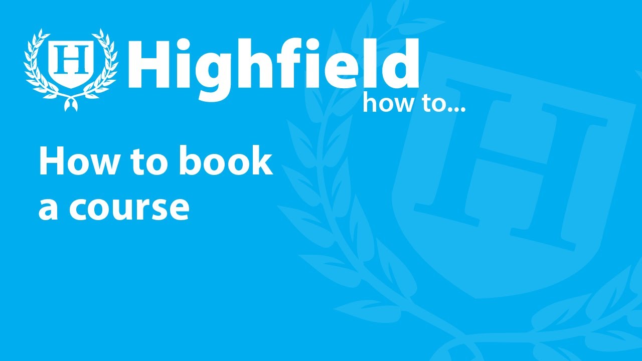 How to Book a Course