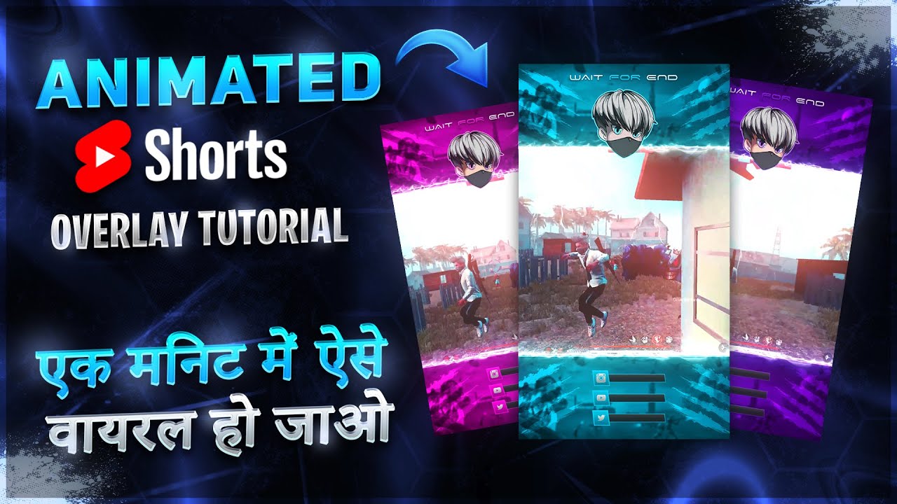 How to Make Trending 🔥 Animated Shorts Overlay | Shorts Video ke Liye Overlay Kaise Banaye