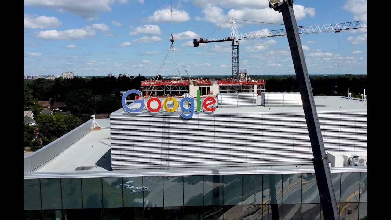 Google Kitchener Channel Letter Installation