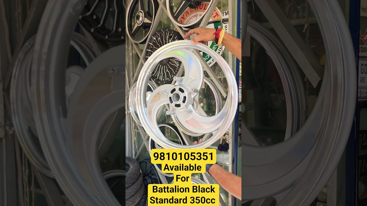 Best Alloy Wheels For Battalion Black Standard 350 cc | Bullet Alloy | #blackwheels