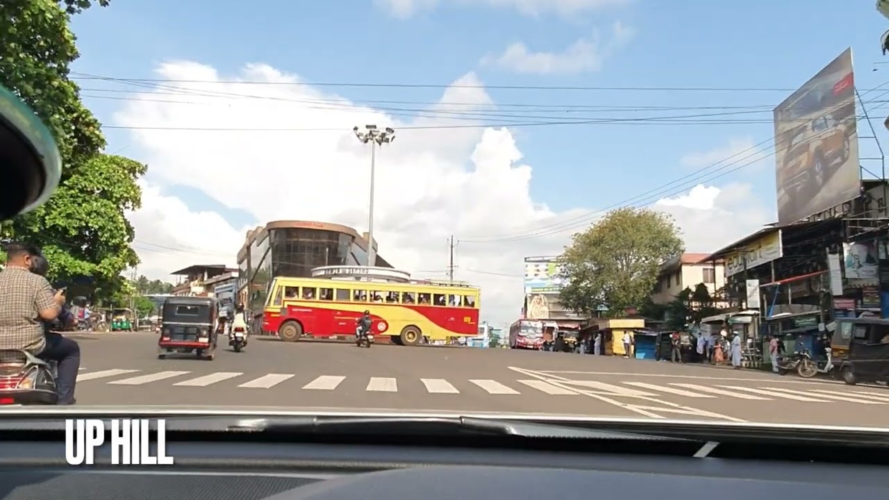 Driving through scenic Malappuram town, Kerala. | Scenic Kerala Road | Dashcam | Drive | India.