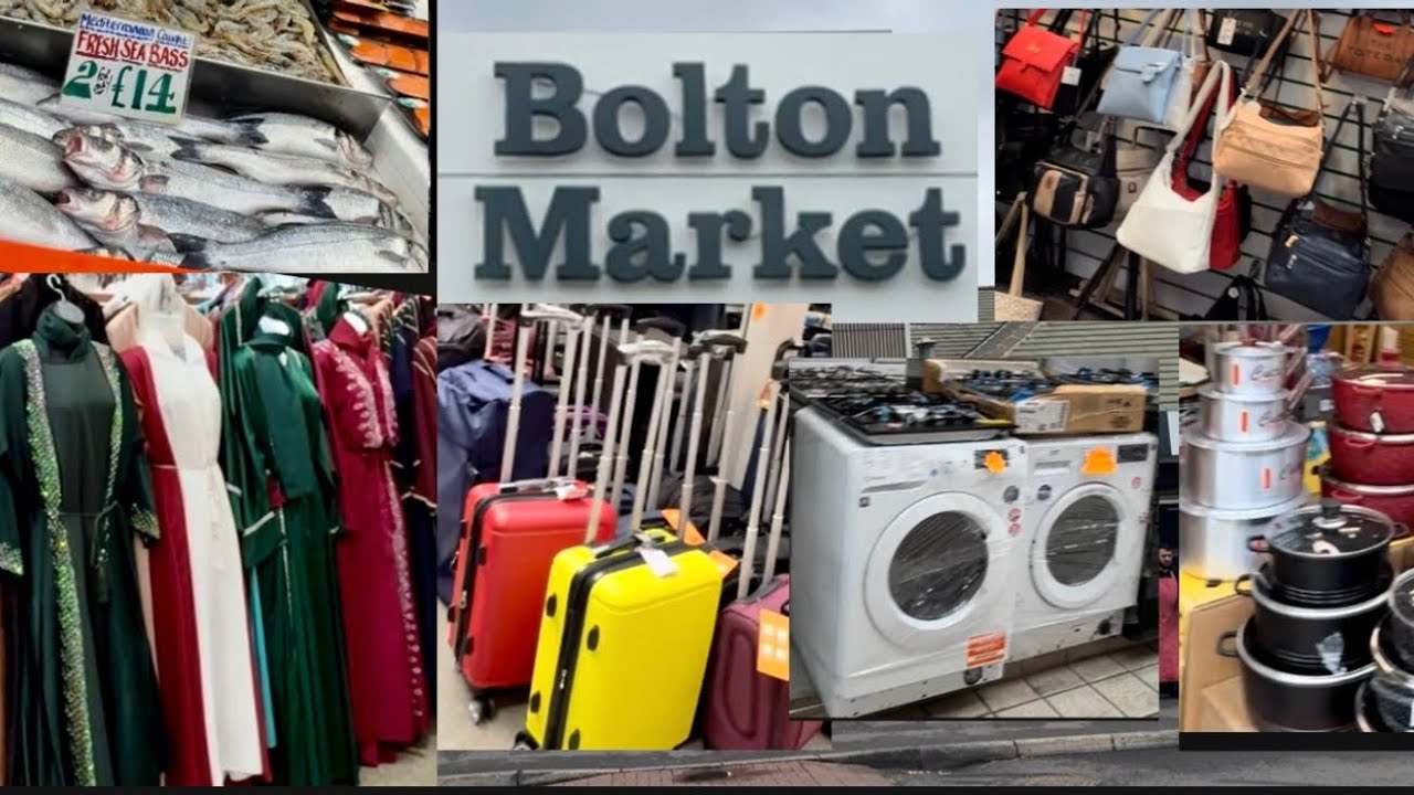 Bolton Market | Famous Market in UK | Full Walking Tour 2025 | and inside Fish Market.