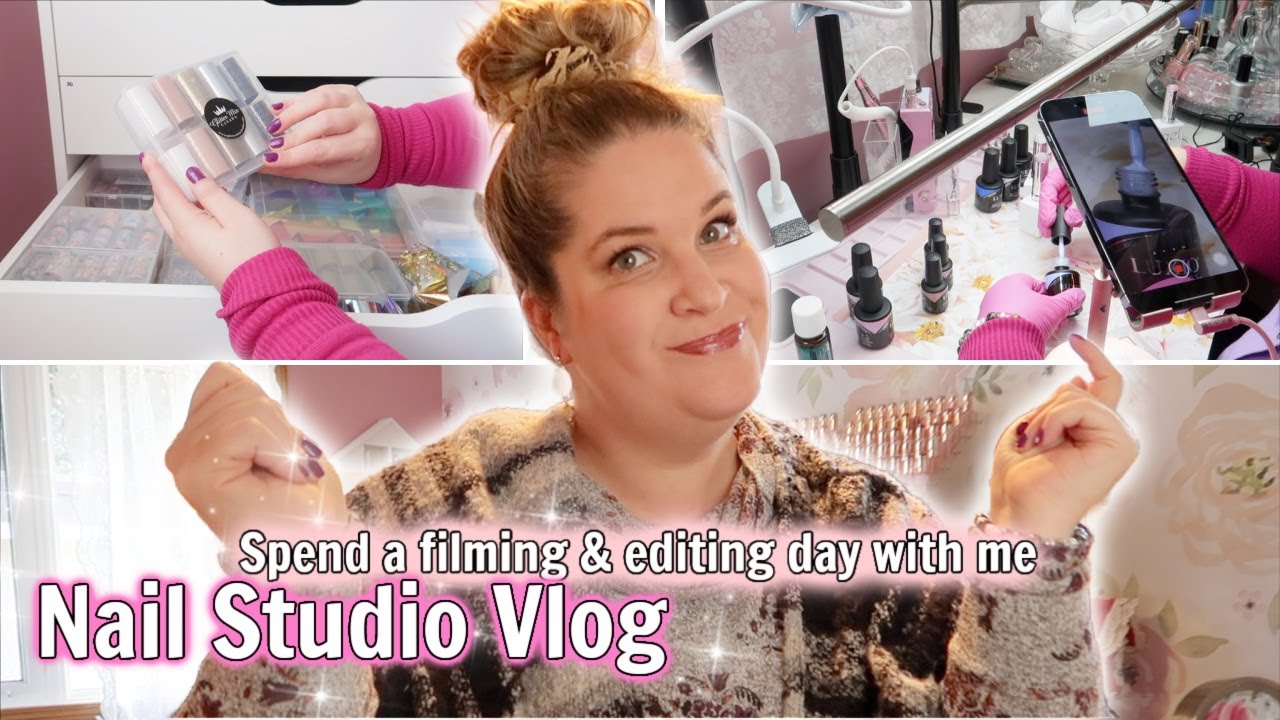 Behind the Scenes in the Nail Studio: Vlog of Filming and Editing as a Nail Content Creator | 2024