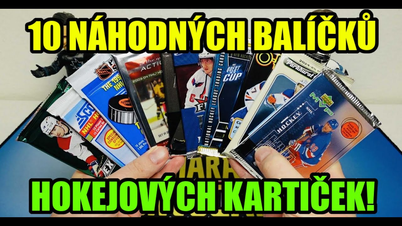 10 NÁHODNÝCH BALÍČKŮ Hokejových Kartiček NHL! Hokej karty NHL! Random pack break!