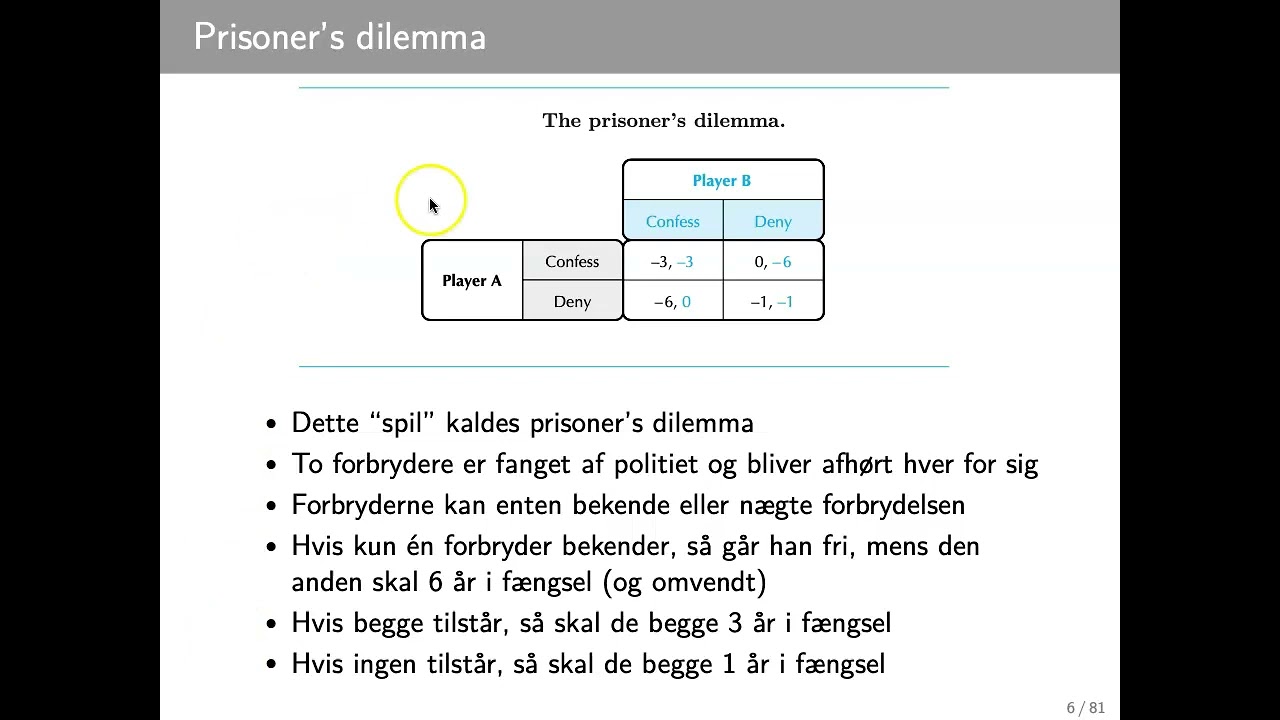 Forel&aelig;sning 9 - oligopoly part 1