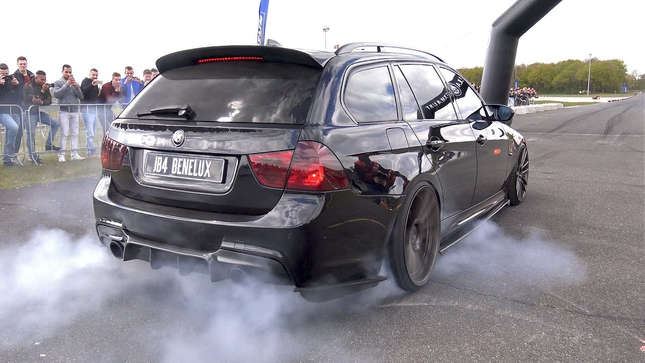 900HP BMW 335i (E91) - CRAZY REVS & BURNOUT!