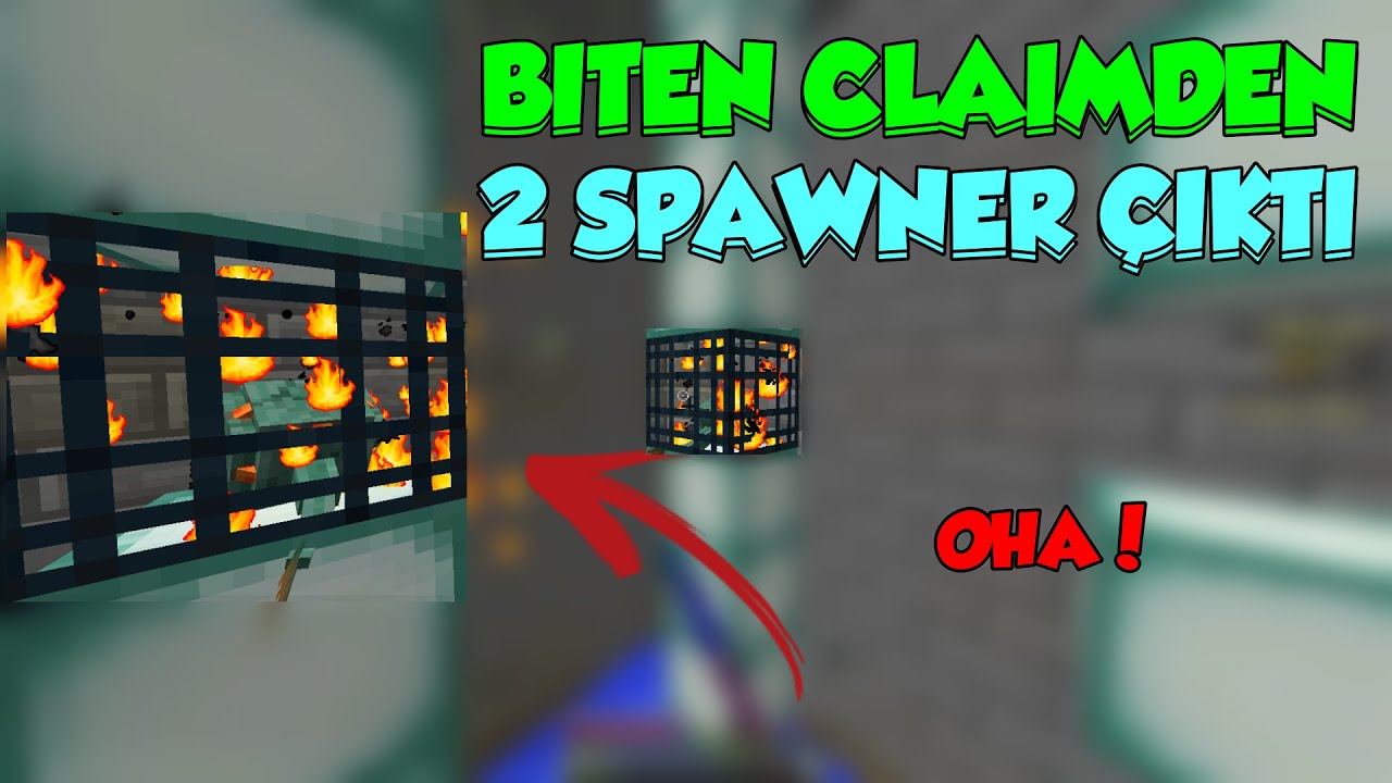 BİTEN CLAİMDEN 2 SPAWNER ÇIKTI ! (SC'Lİ BLOKLAR) -minecraft sonoyuncu titanyum