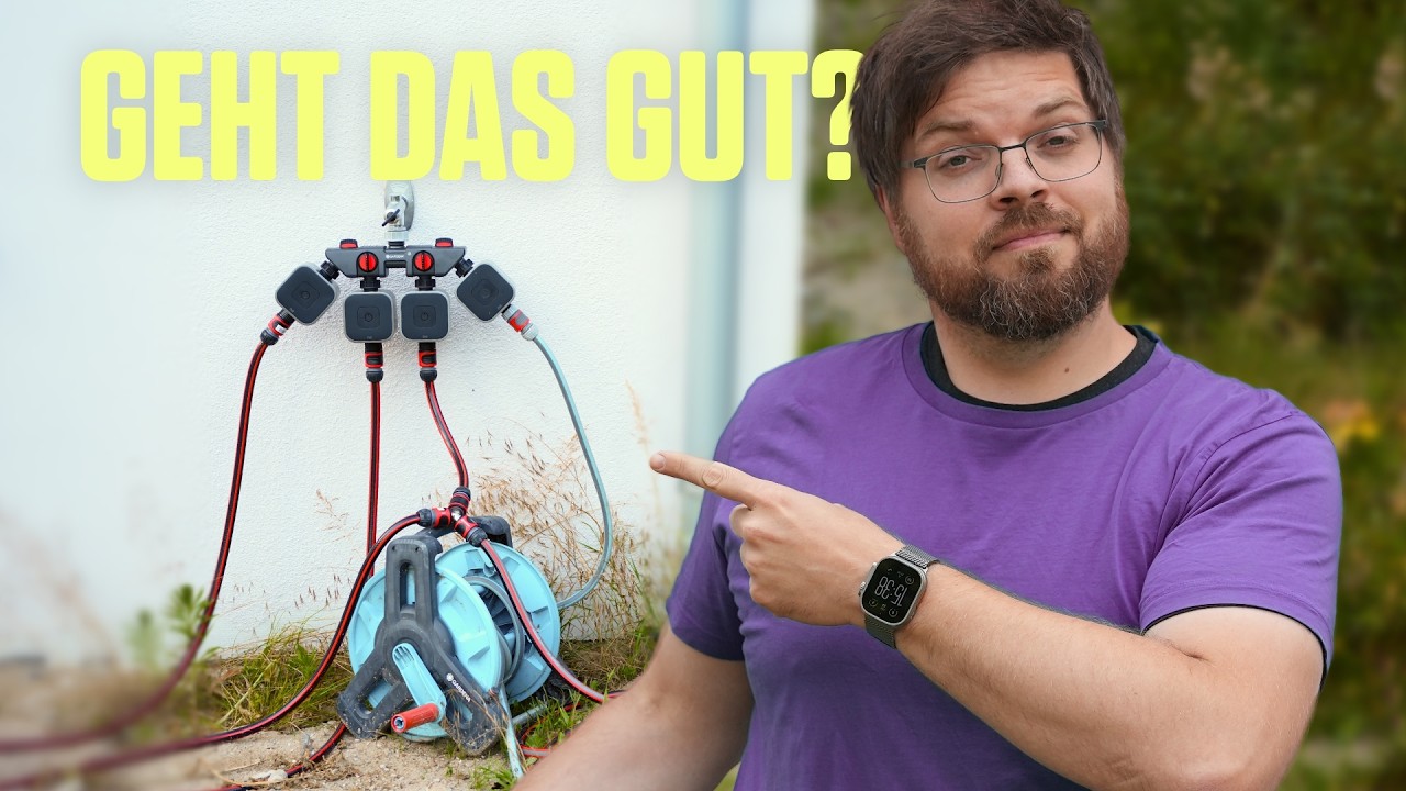 Gartenbewässerung aus dem Baumarkt für den Urlaub