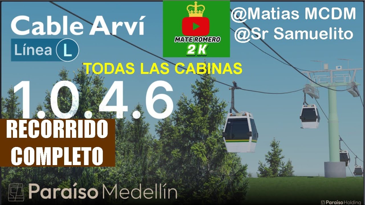 ¡ACTUALIZACION 1.0.4.6! | ROBLOX - Paraiso/Medellin | Linea L - Cable Arvi