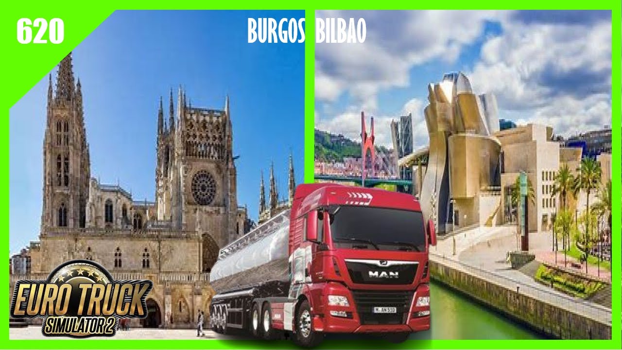 Conduciendo la ruta de Burgos a Bilbao en ETS2 con Wayavera 🚛🚛. # 620.