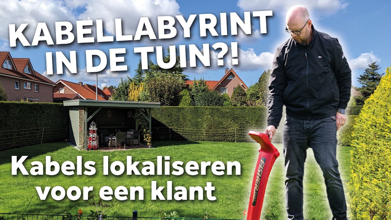 Kabels lokaliseren met de Fisher TW 82P - kunnen we alle kabels in de tuin vinden?