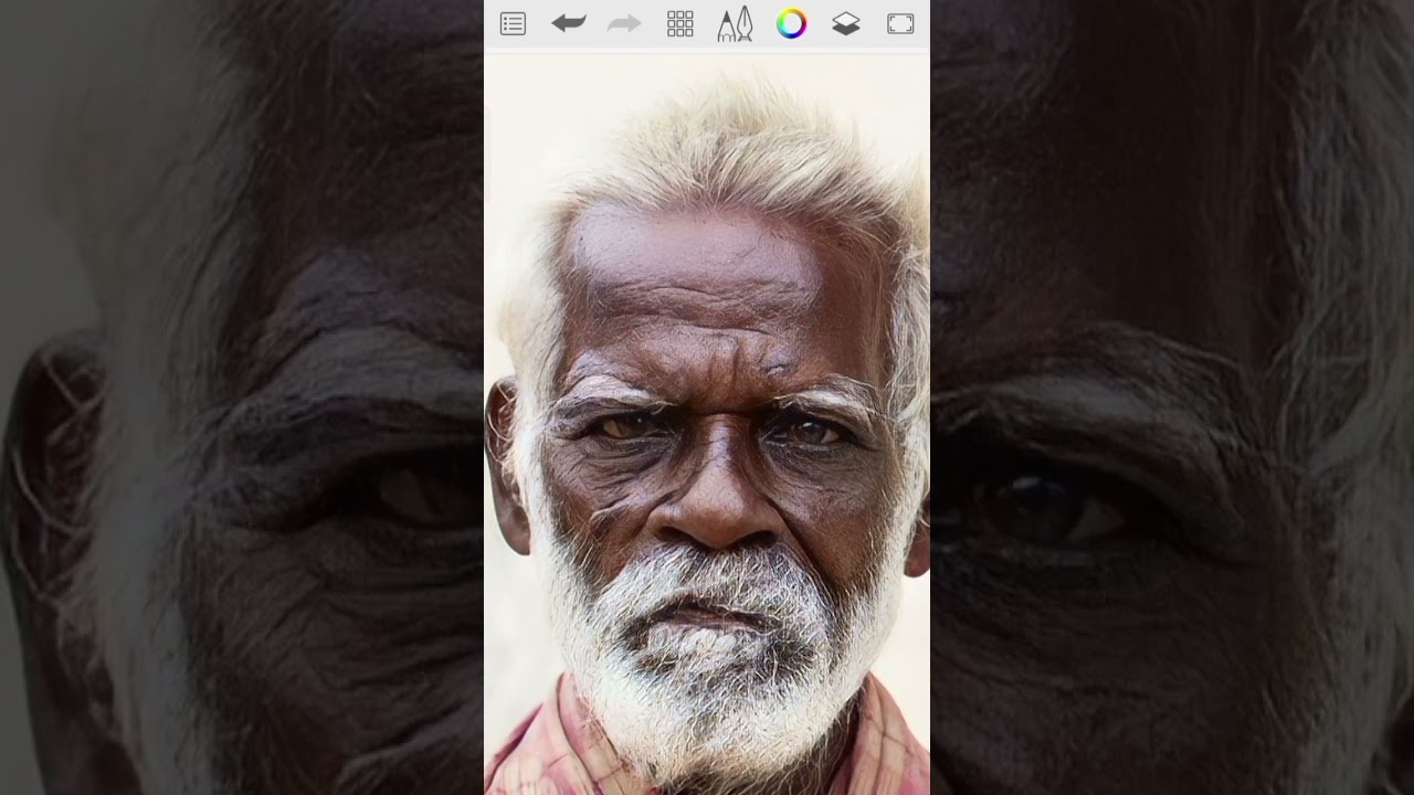 Autodesk Sketchbook Face Smooth tutorial editing #trending #face #smooth #edit #viral #shorts