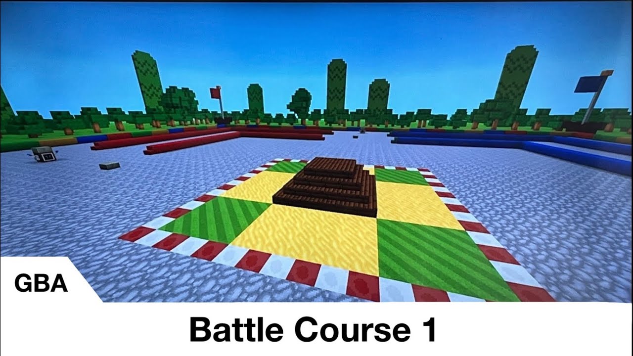 GBA Battle Course 1 🎈 (Mario Kart Super Circuit in Minecraft)