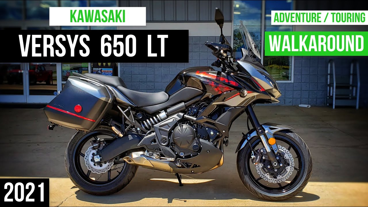 2021 Kawasaki Versys 650 LT Adventure Touring Motorcycle Walkaround