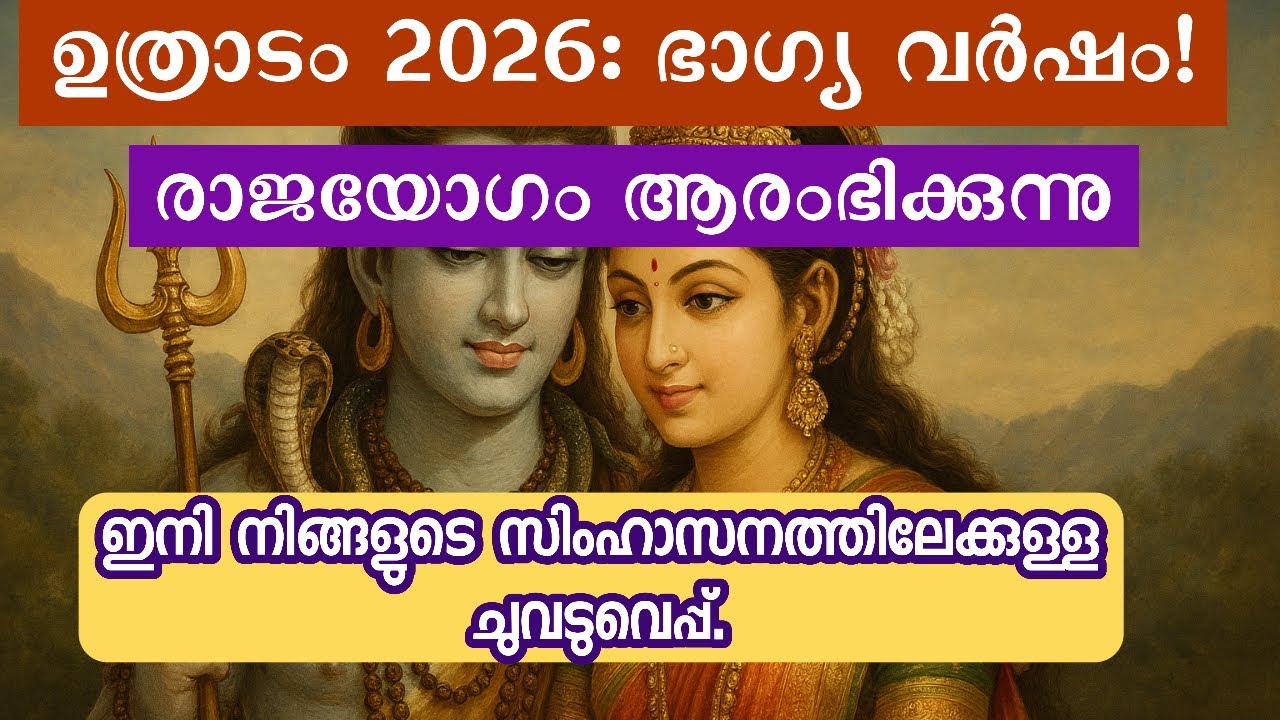 ഉത്രാടം നക്ഷത്രം 2026: വിധി മാറ്റുന്ന രാജയോഗം! | Uthradam Nakshatra 2026 Predictions Malayalam