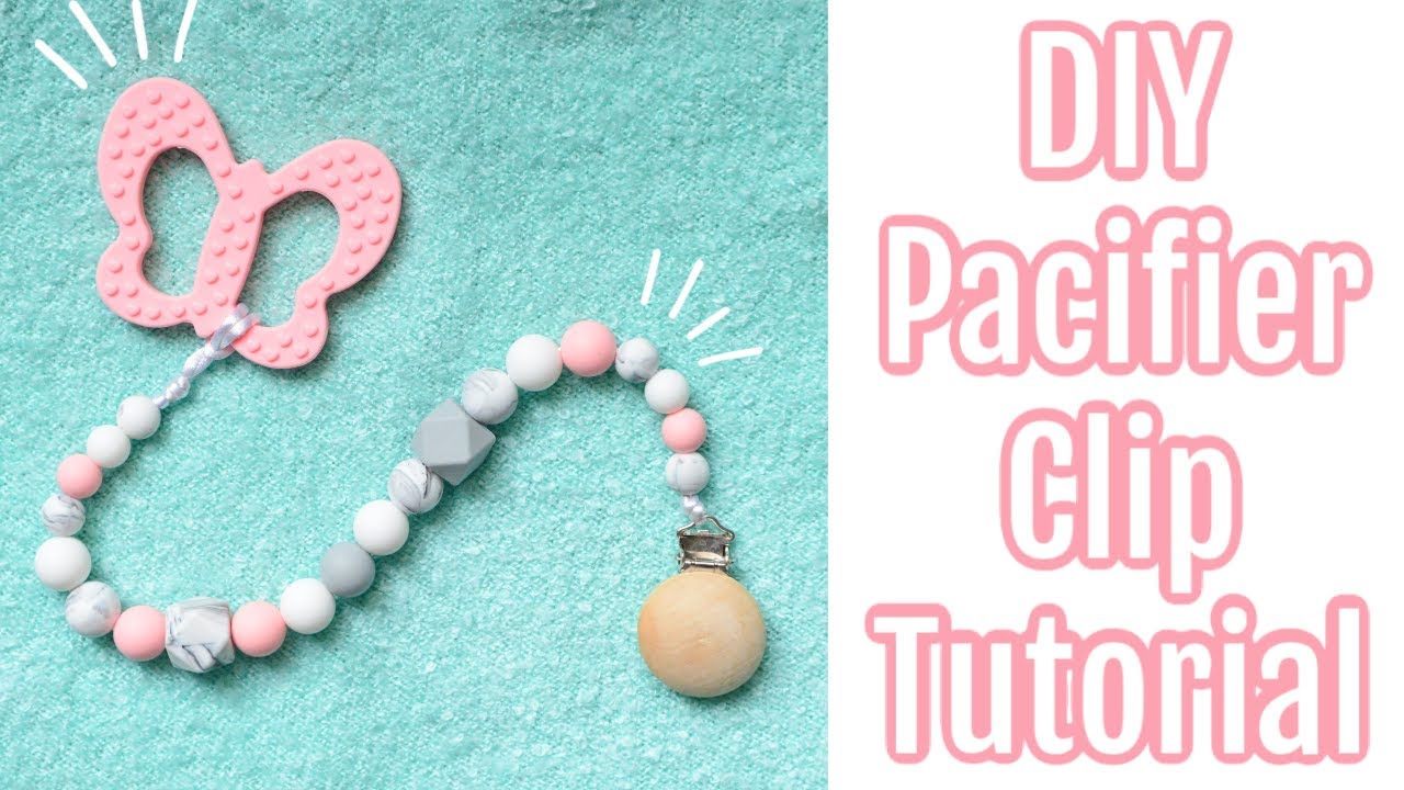 DIY Pacifier Clip | How To Make A Silicone Bead Pacifier Clip | Pacifier Clip