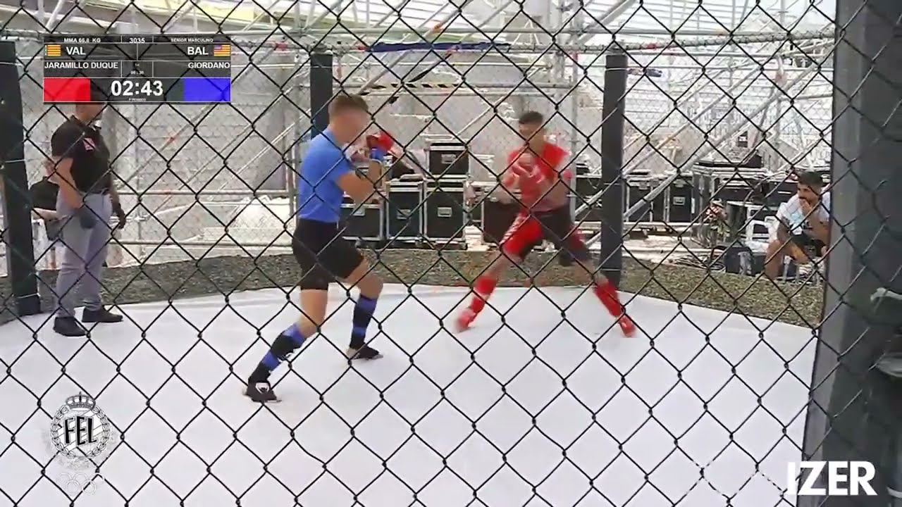 1/4 MMA 65,8 Kg: JARAMILLO DUQUE, SANTIAGO (VAL) GIORDANO, MATTIA (BAL)