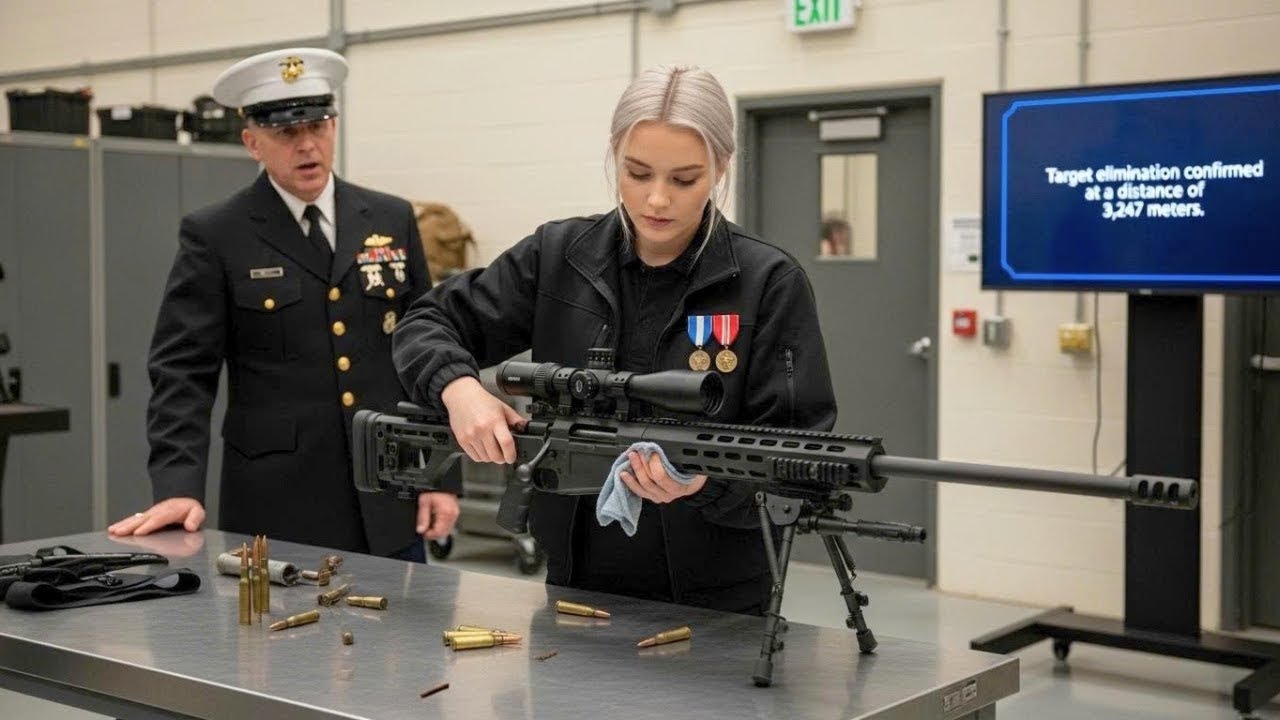 «C'est vous ?» Un commandant SEAL la vit au Barrett .50 et découvrit son record de 3247m