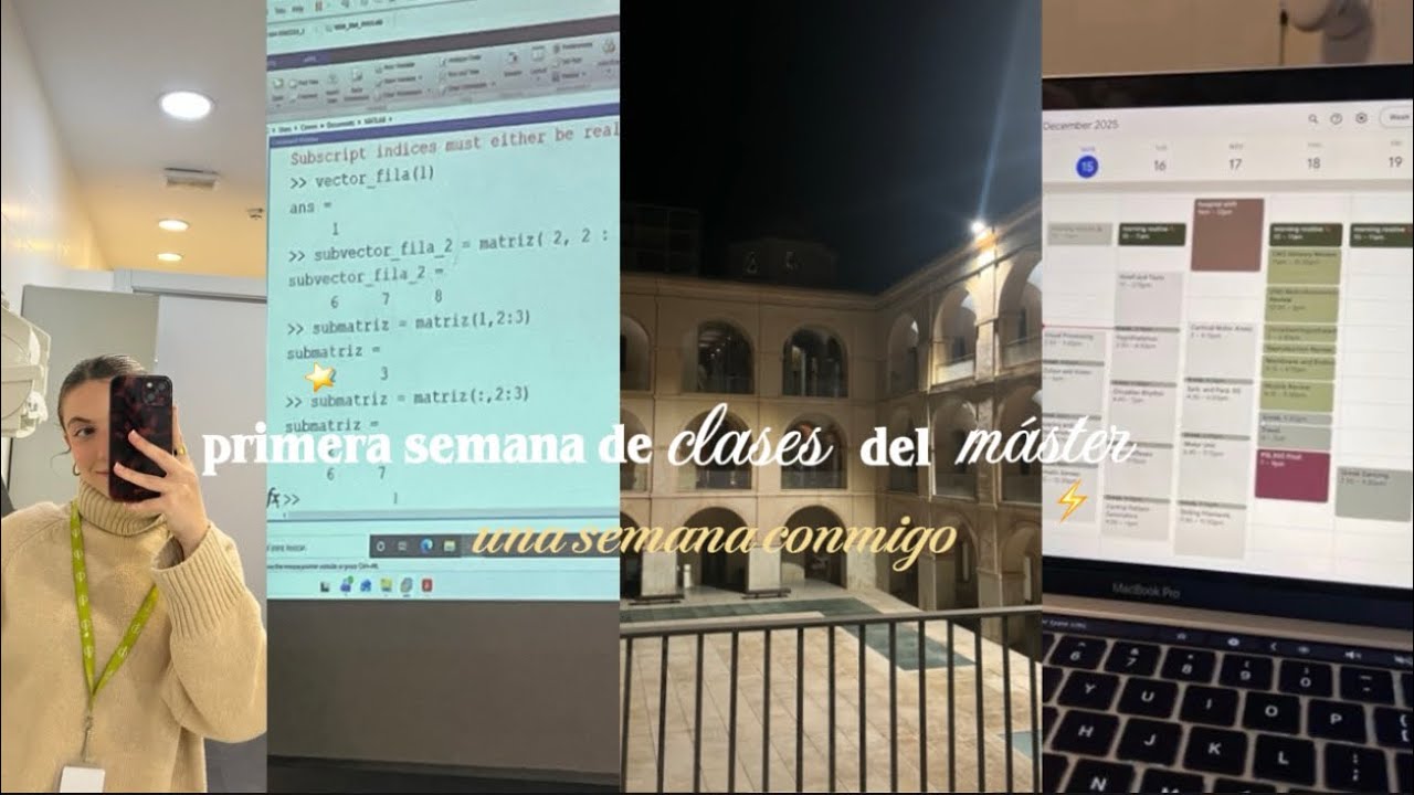 primera semana de clases del máster | mucho agobio, muchas clases y mucho de todo♻️