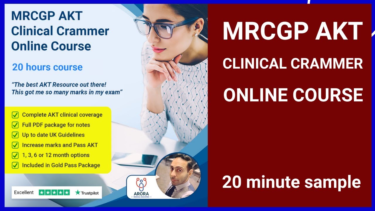MRCGP AKT Clinical Online Course Free 20 minute sample | Pass AKT Exam | Arora Medical Education