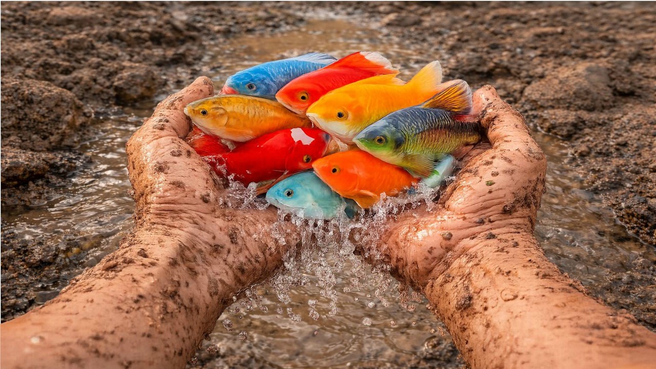 Secret Mission in the Land of Rainbow Eggs✨Catching Colorful Ornamental Fish 🐠