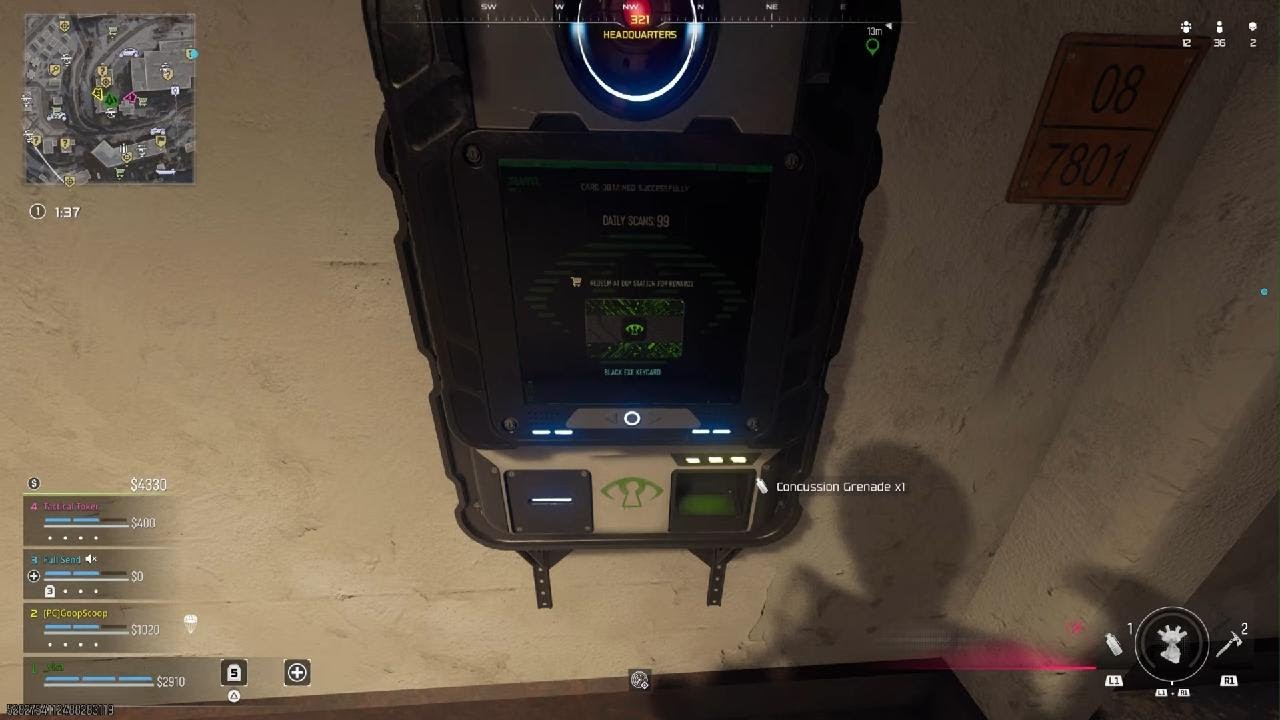 black exe keycard ?