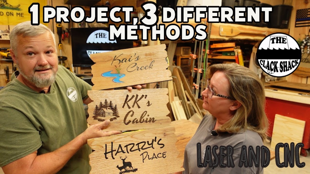 1 project, 3 different methods- Laser & CNC