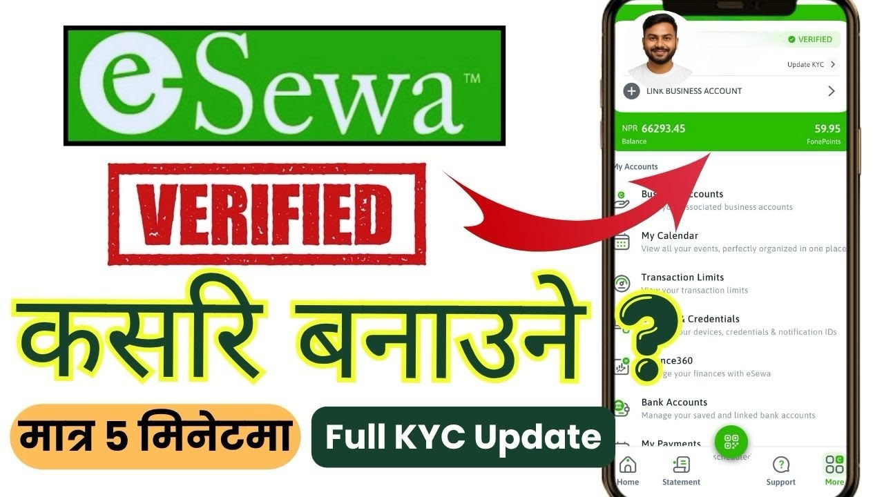 How to Create eSewa Account in 2083 | eSewa id kasari verify garne | Full KYC update