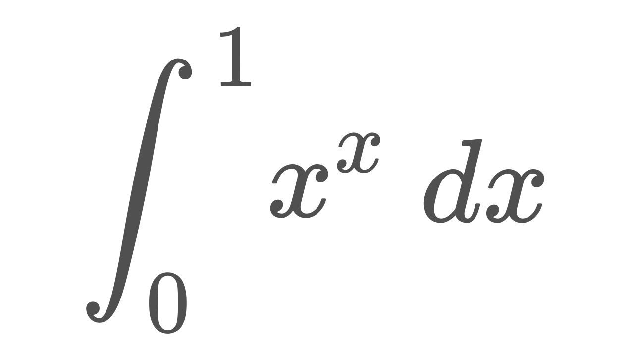 Интеграл x^x от 0 до 1