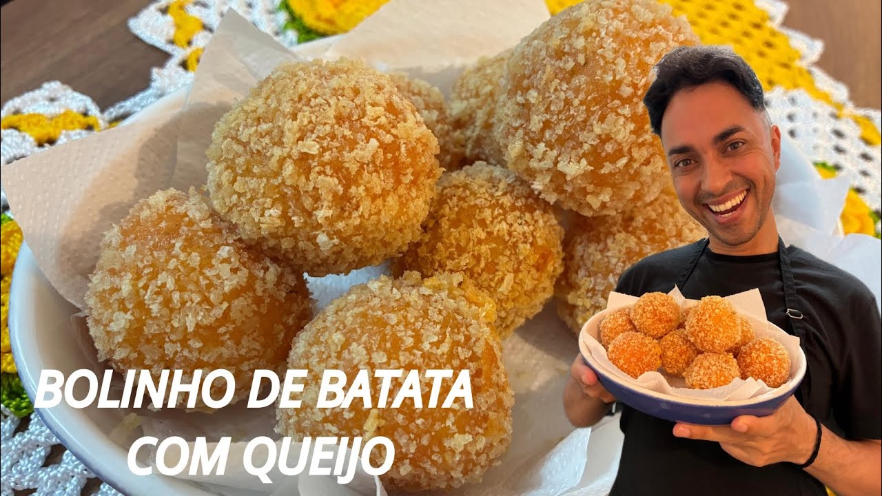 BOLINHO DE BATATA COM QUEIJO | DELICIOSO