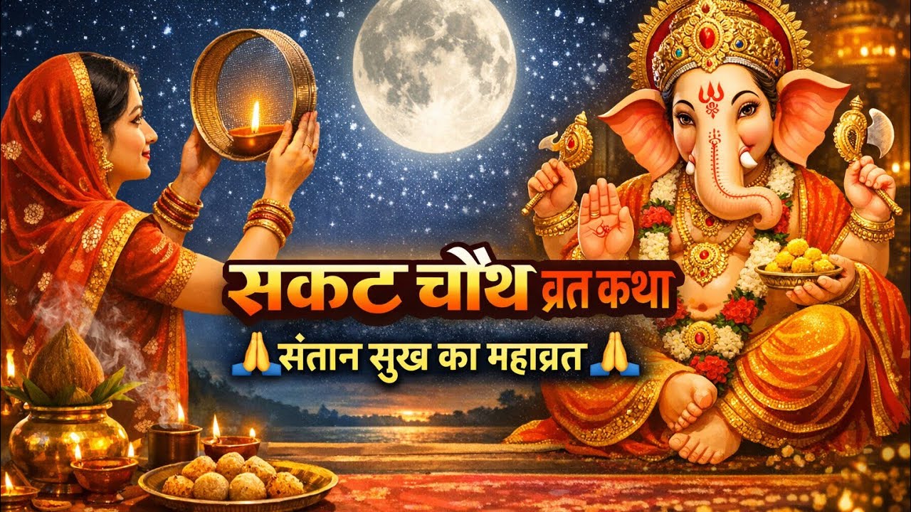 सकट चौथ व्रत कथा - सकट चौथ की कहानी - Sakat Chauth ki Kahani - Sakat Chauth Vrat Katha - #Tilchauth
