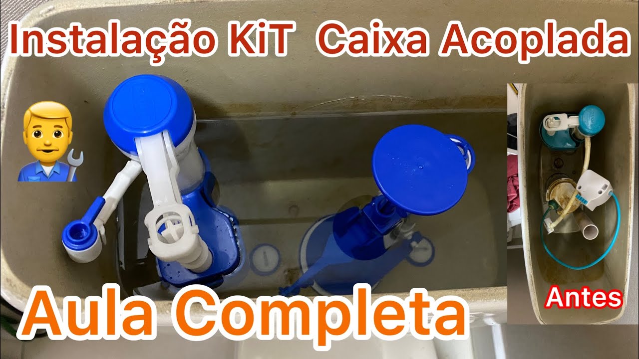 Caixa acoplada vazando 👷  Troca do Kit completo